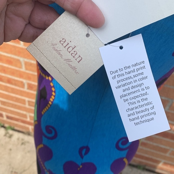 Aiden by Aiden Mattox Size 4 Sleeveless dress boho gypsy aztec print sheath NWT - Picture 4 of 13